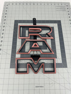 Color matched 3D RAM grille letters