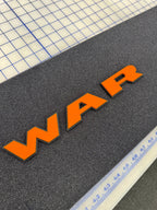 WAR tailgate letters