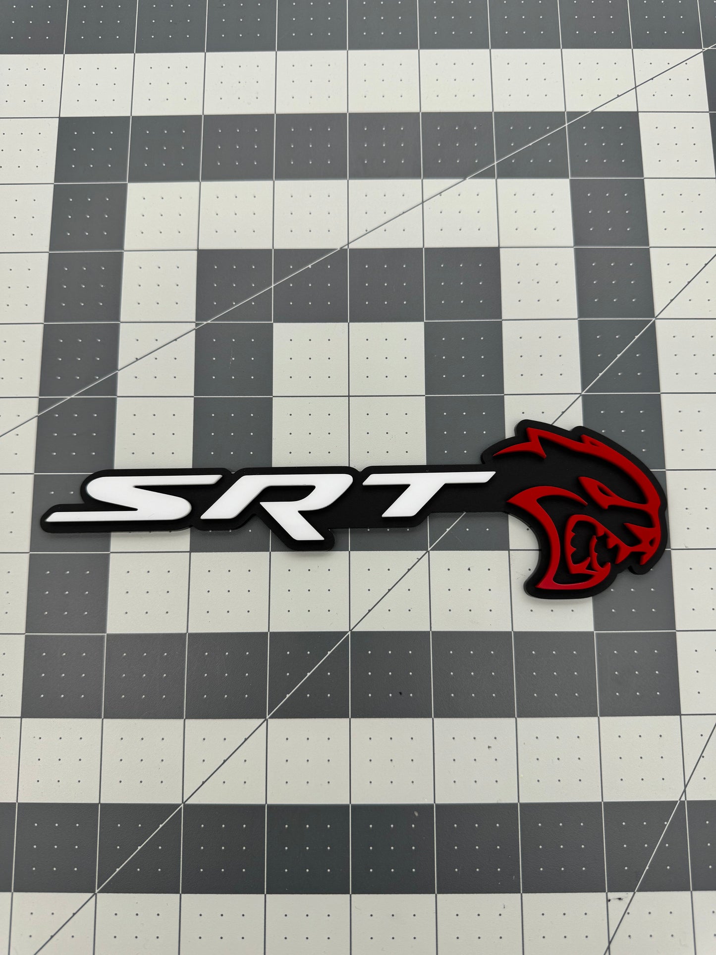 Hellcat SRT combo badge single