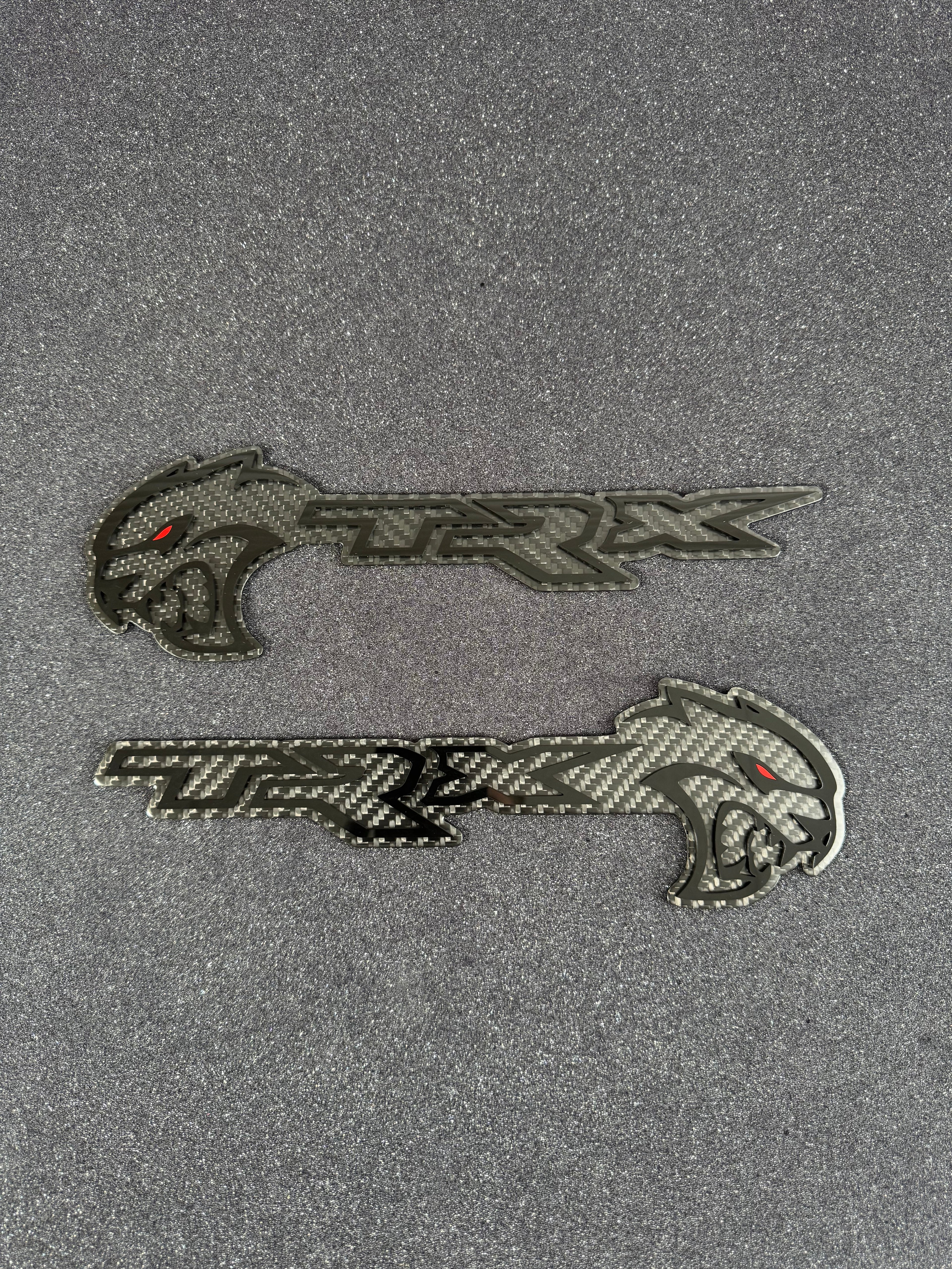 Hellcat TRX combo badge pair