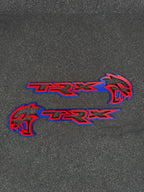 Hellcat TRX combo badge pair