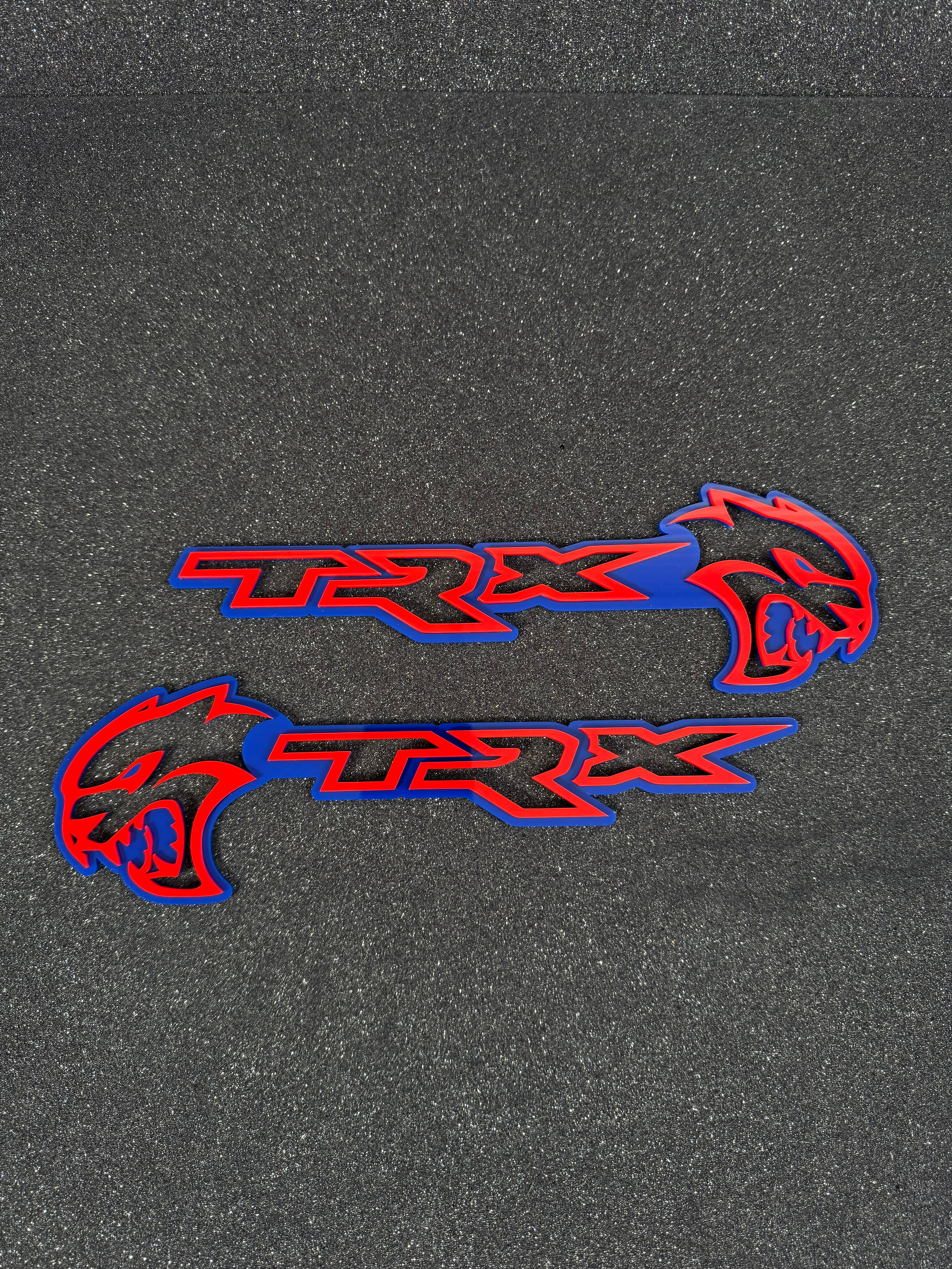 Hellcat TRX combo badge pair