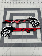 SRT Hellhawk V2 combo badge pair