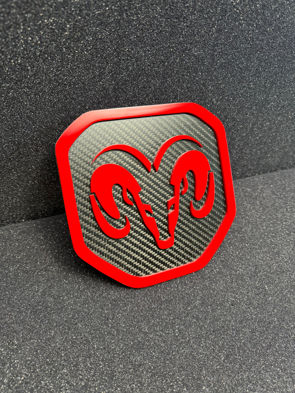 RAM Head Shield tailgate badge