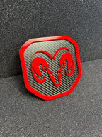 RAM Head Shield tailgate badge