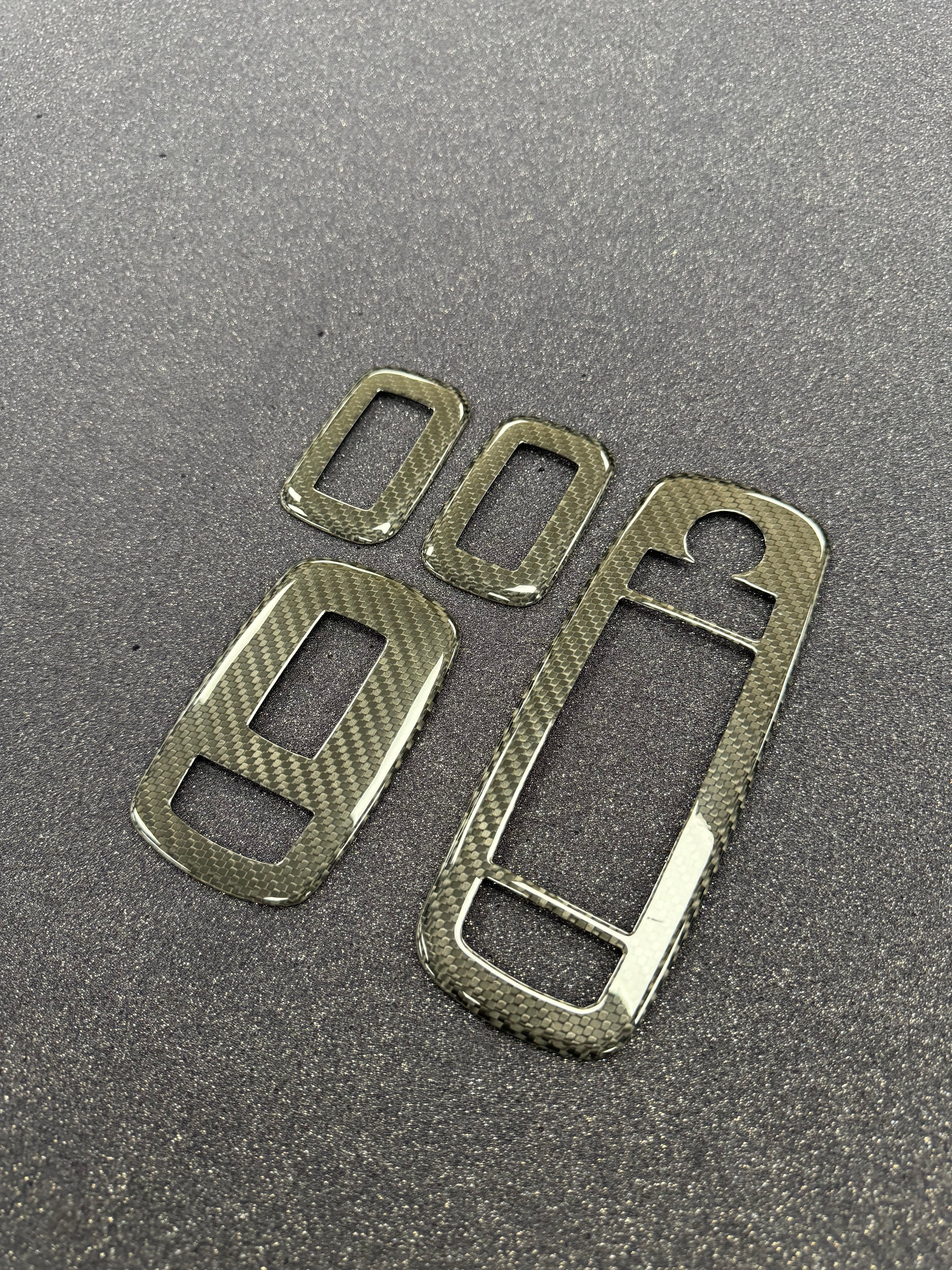 2019+ RAM 1500/ TRX carbon fiber widow switch bezel covers