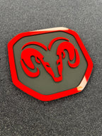 RAM Head Shield tailgate badge