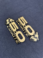 Coyote 5.0L fender badge pair