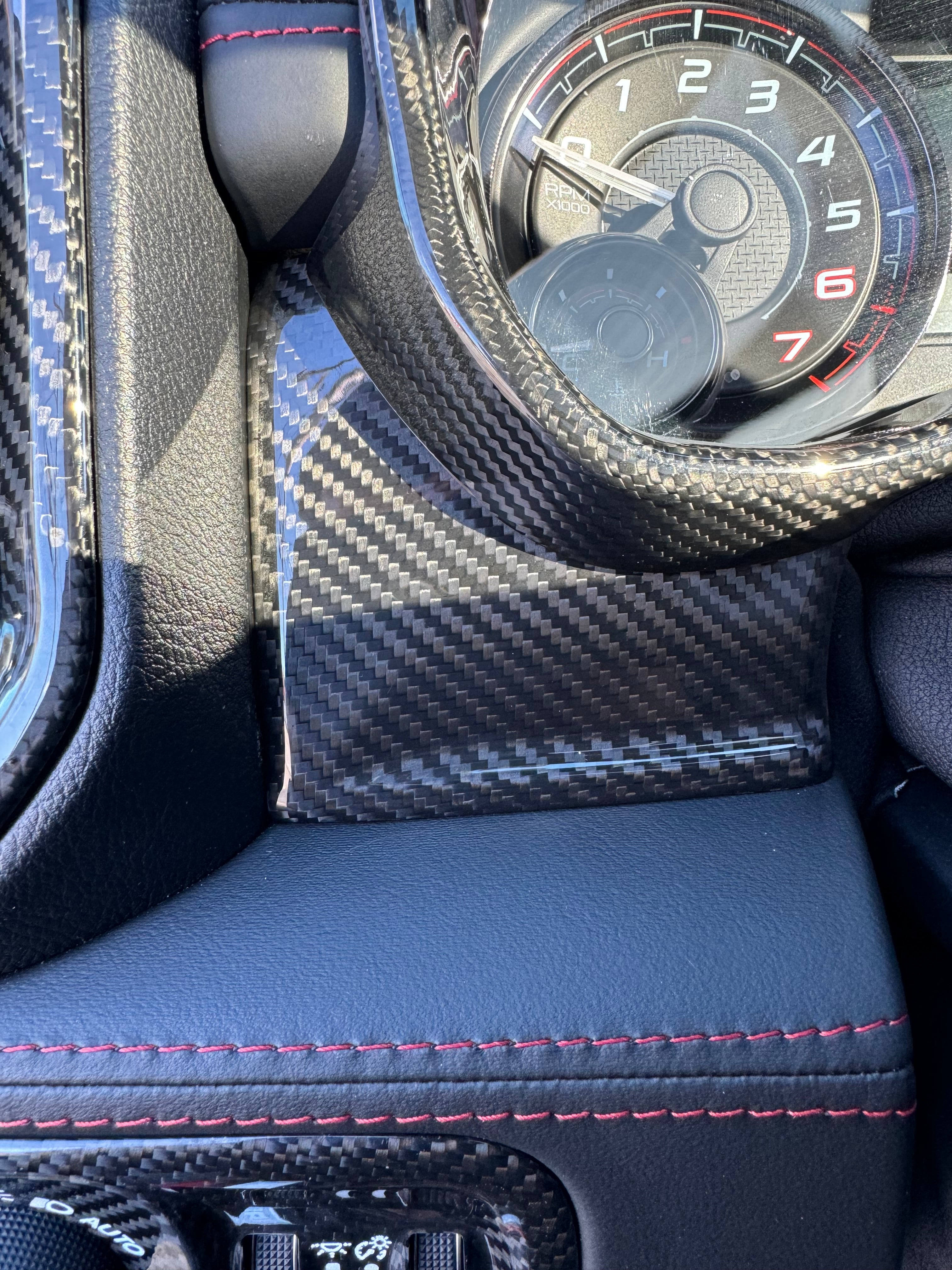 2019+ RAM 1500/ TRX / RHO carbon fiber driver side dash panel cover