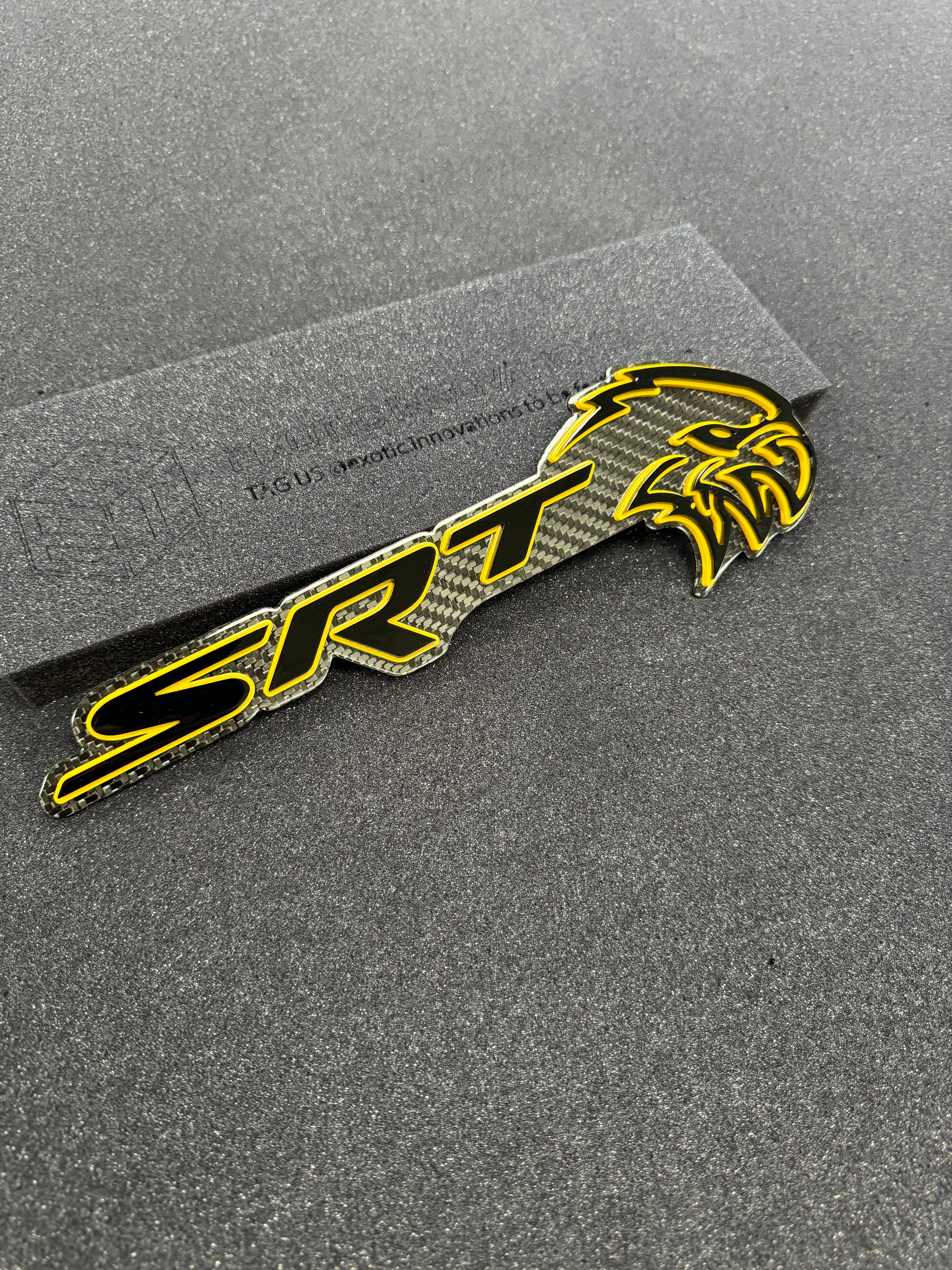 SRT Hellhawk V2 combo badge pair