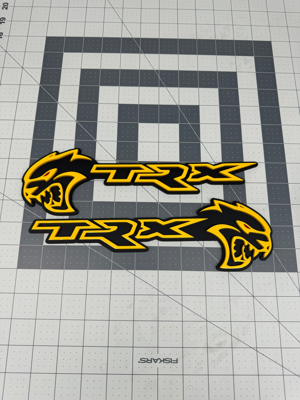 Hellcat TRX combo badge pair