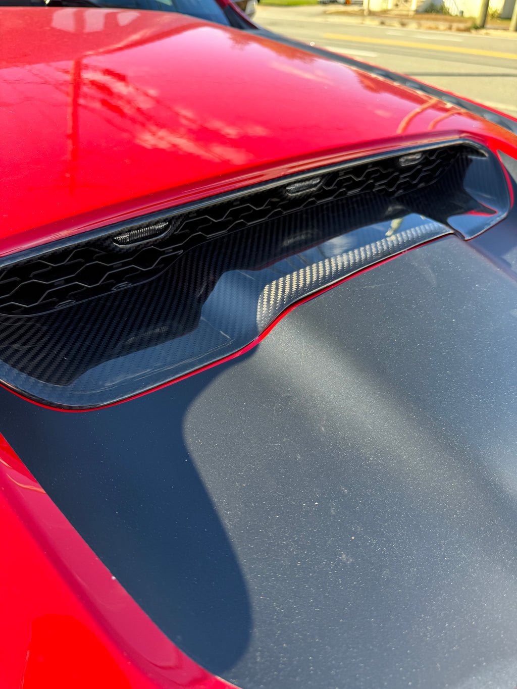 RAM TRX / RHO carbon fiber center air intake cover