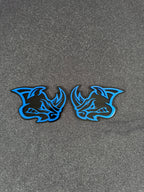 Angry Rhino Head Pair