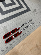 6.2L Whipplecharged hood badge pair