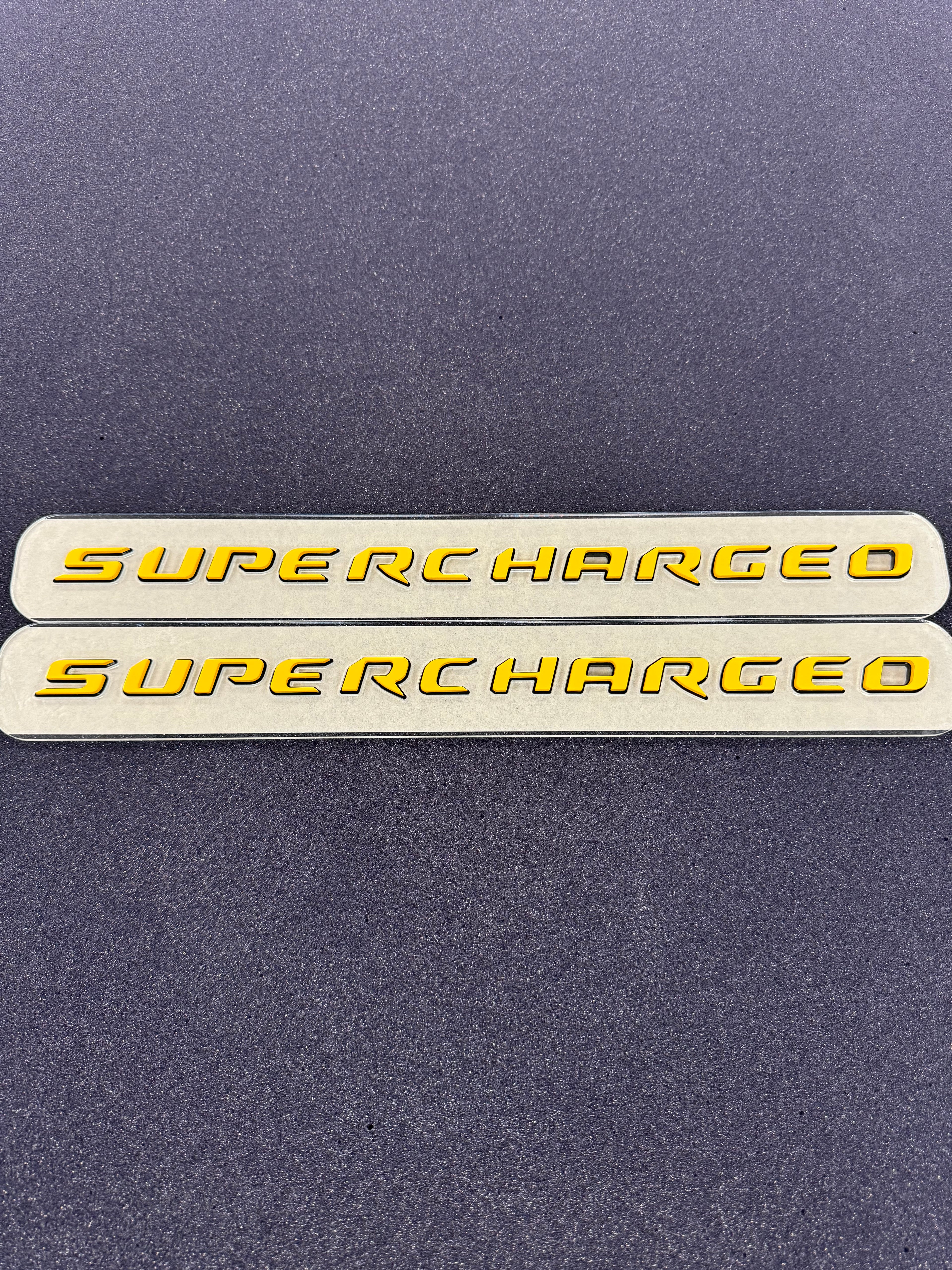 Trackhawk supercharged badge pair