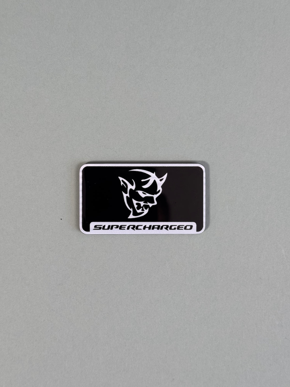 Supercharger engine lid badge/emblem