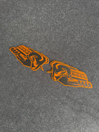 RAM's "symbol of protest" V8 badge pair