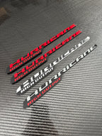 Hurricane high output hood badge pair