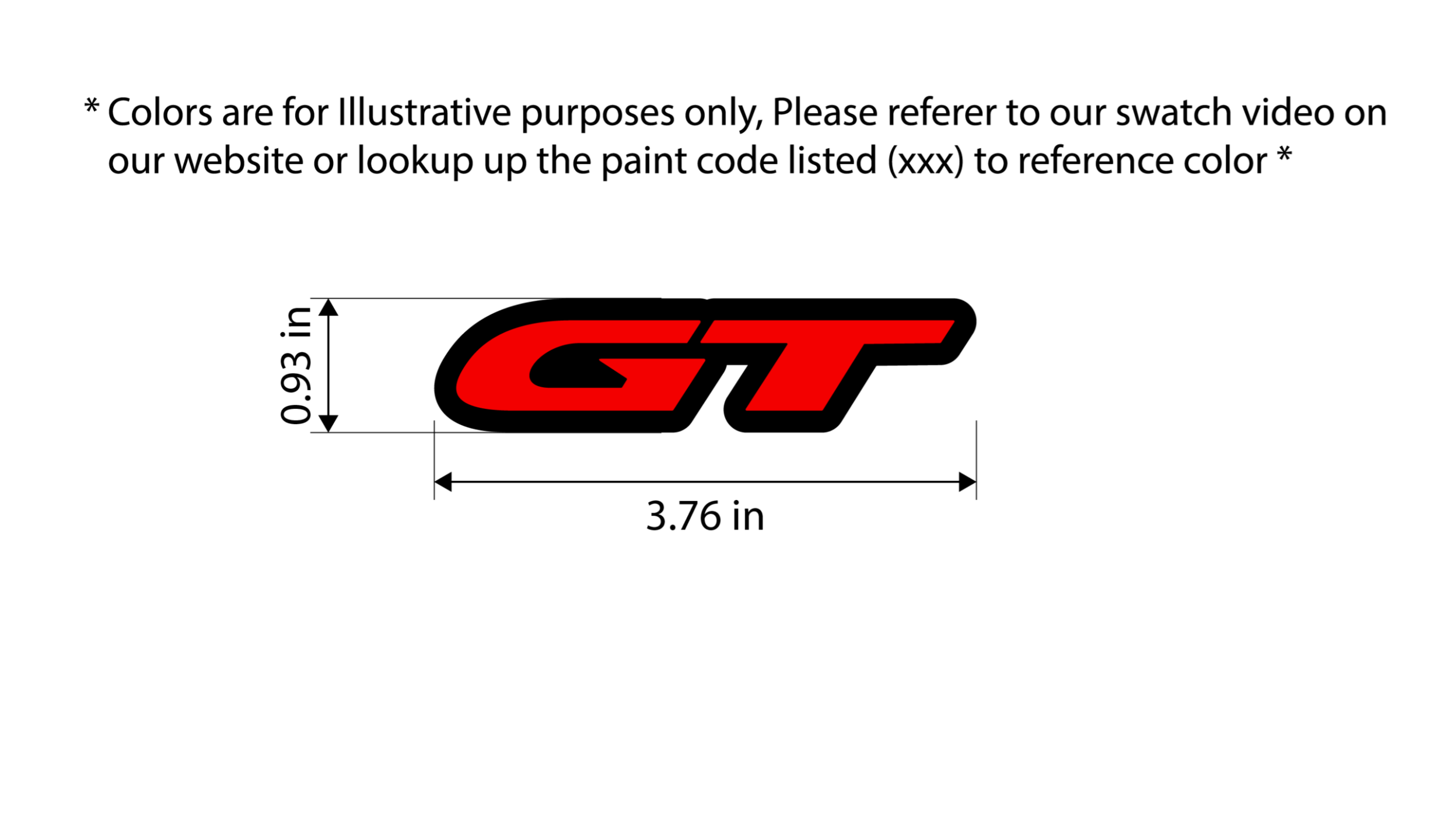 GT grille badge
