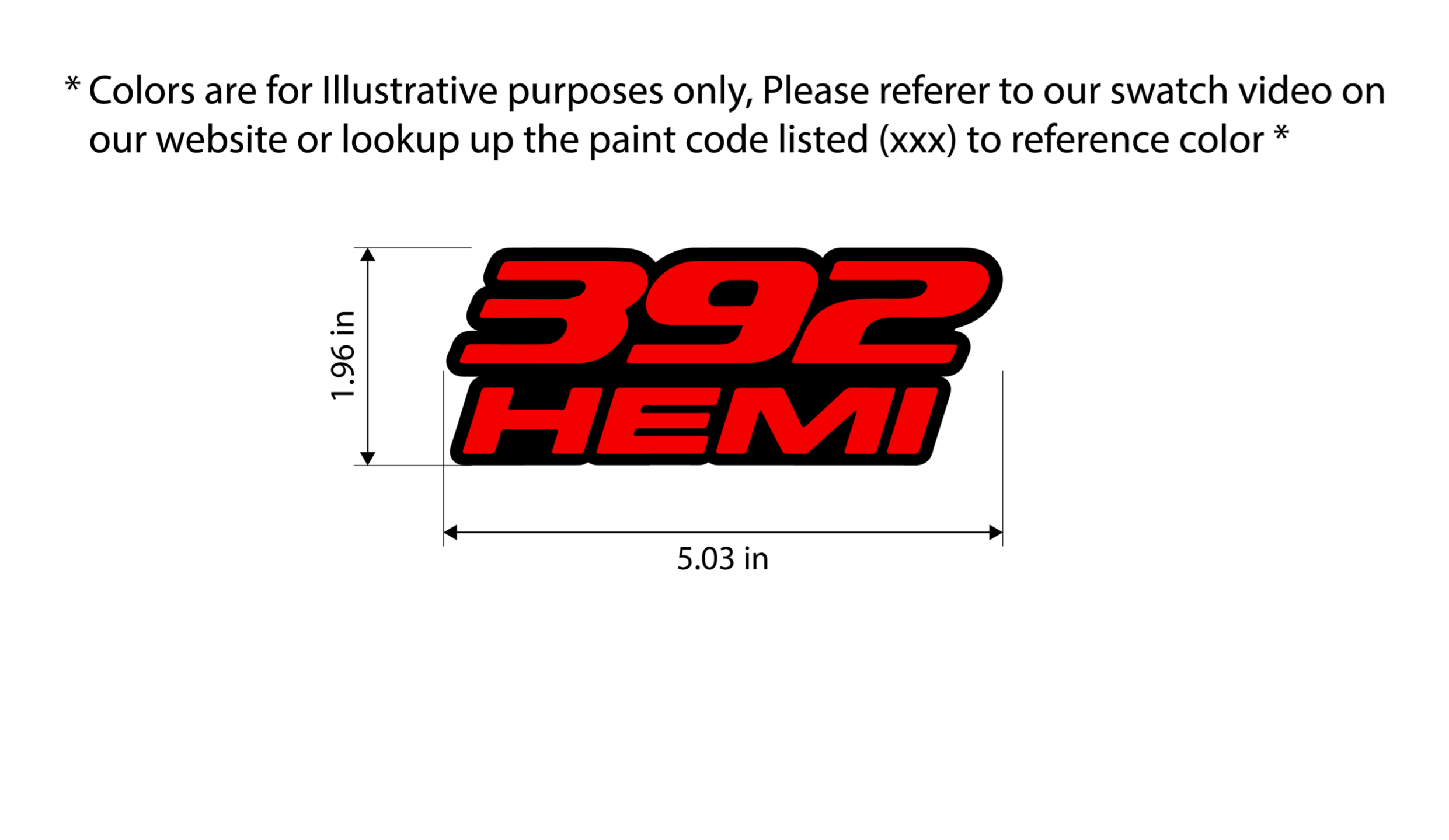 392 hemi grille badge