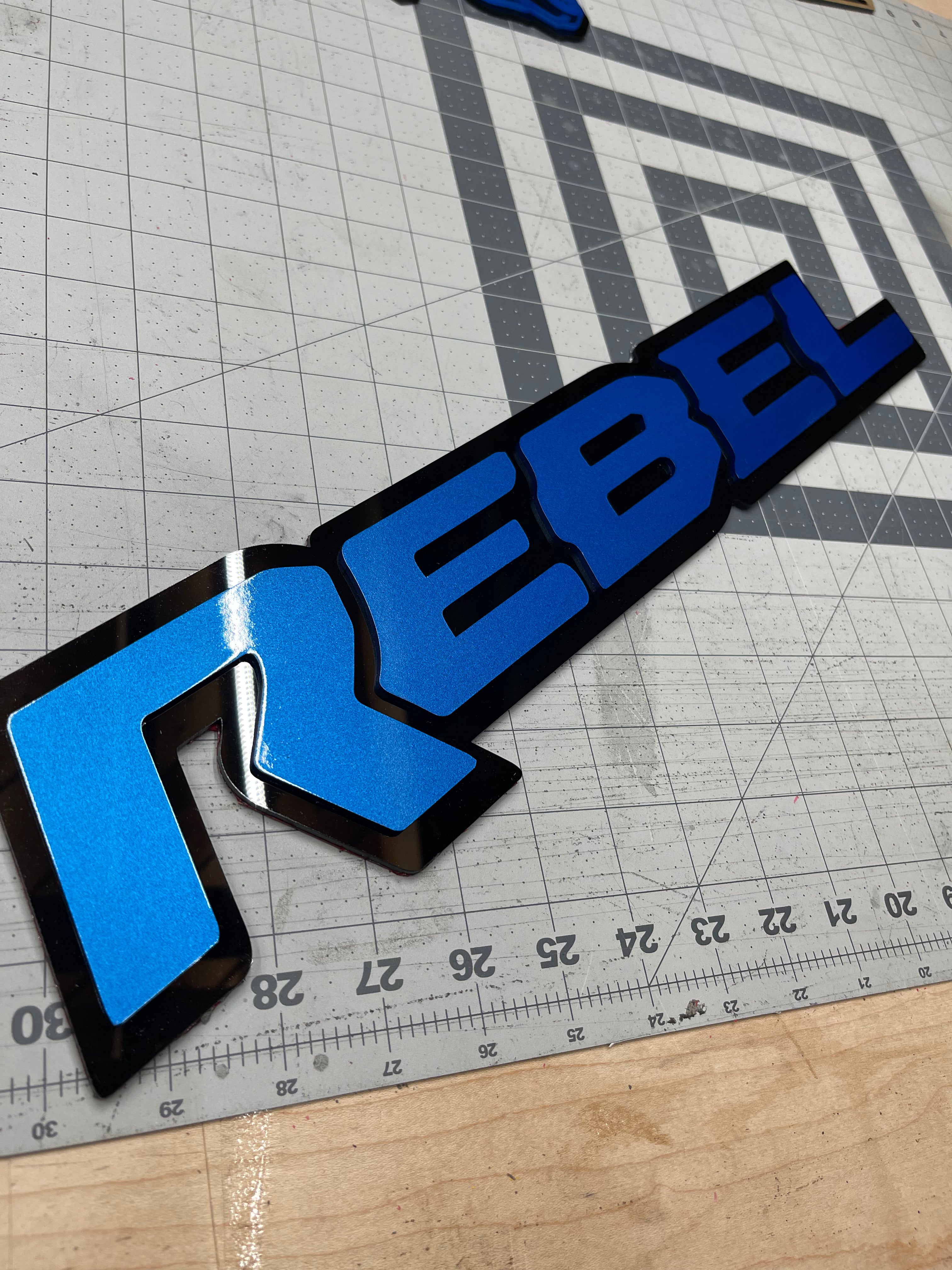 Rebel Tailgate replacement badge