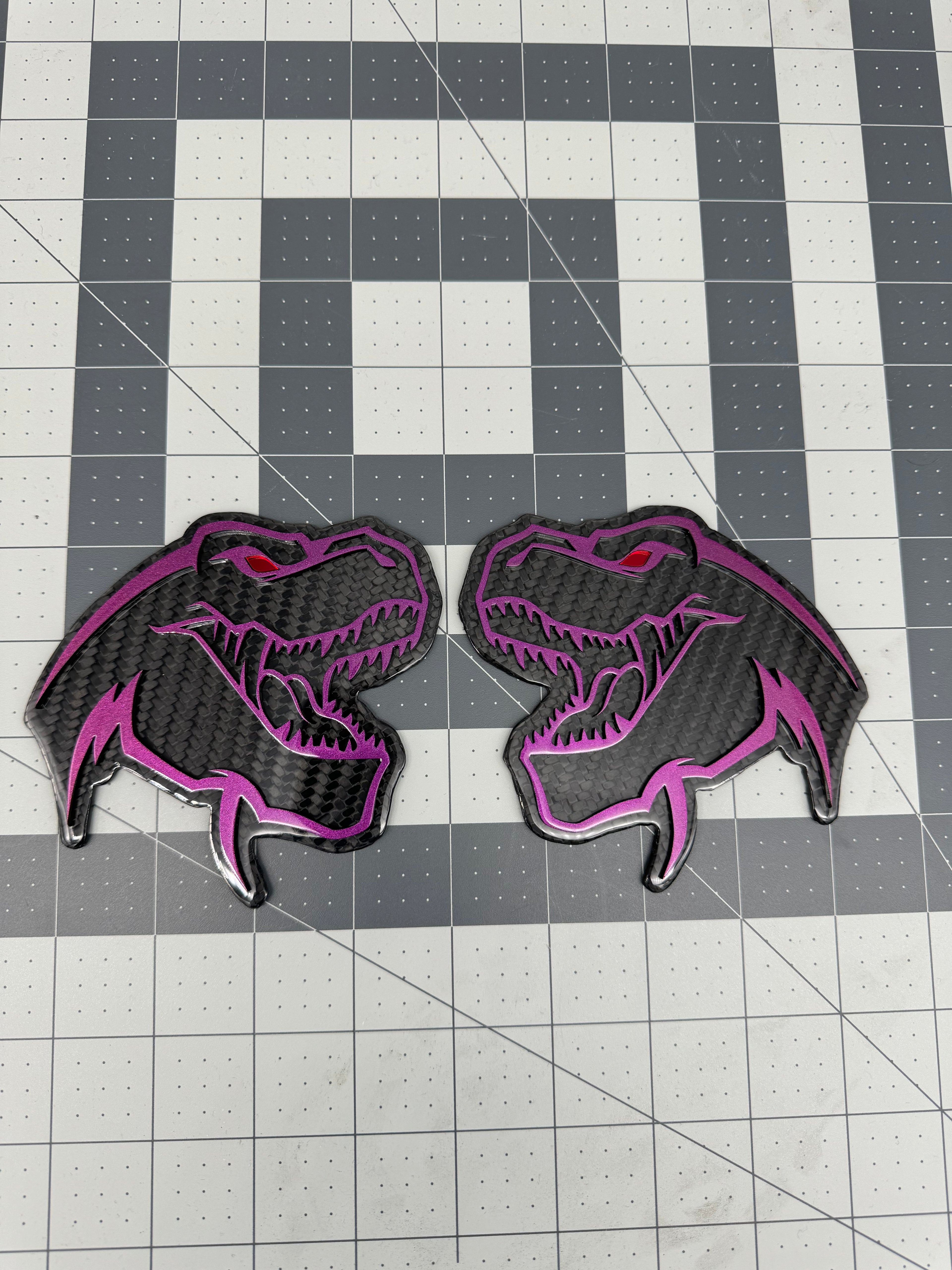 TREX head badge pair