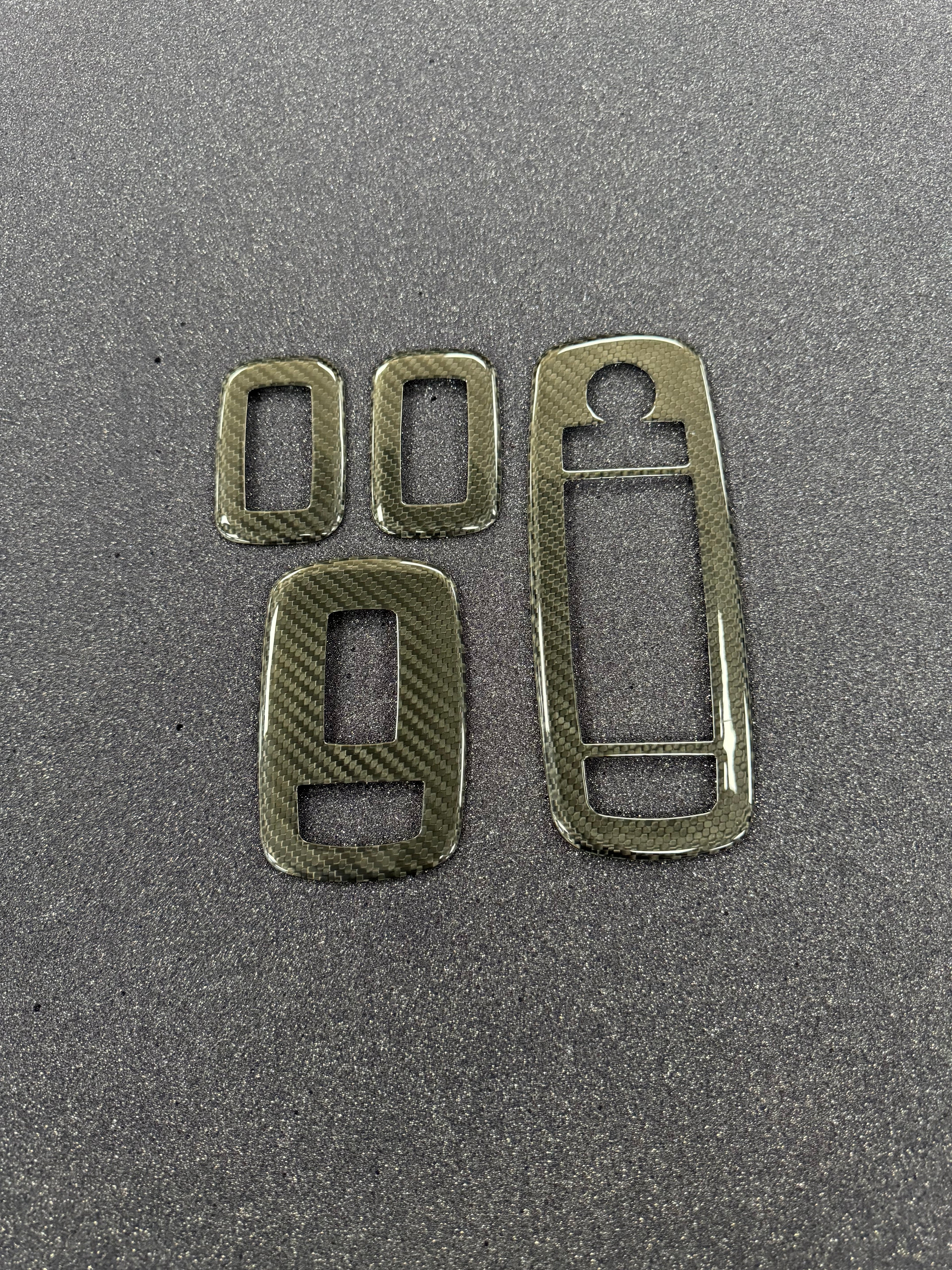 2019+ RAM 1500/ TRX carbon fiber widow switch bezel covers