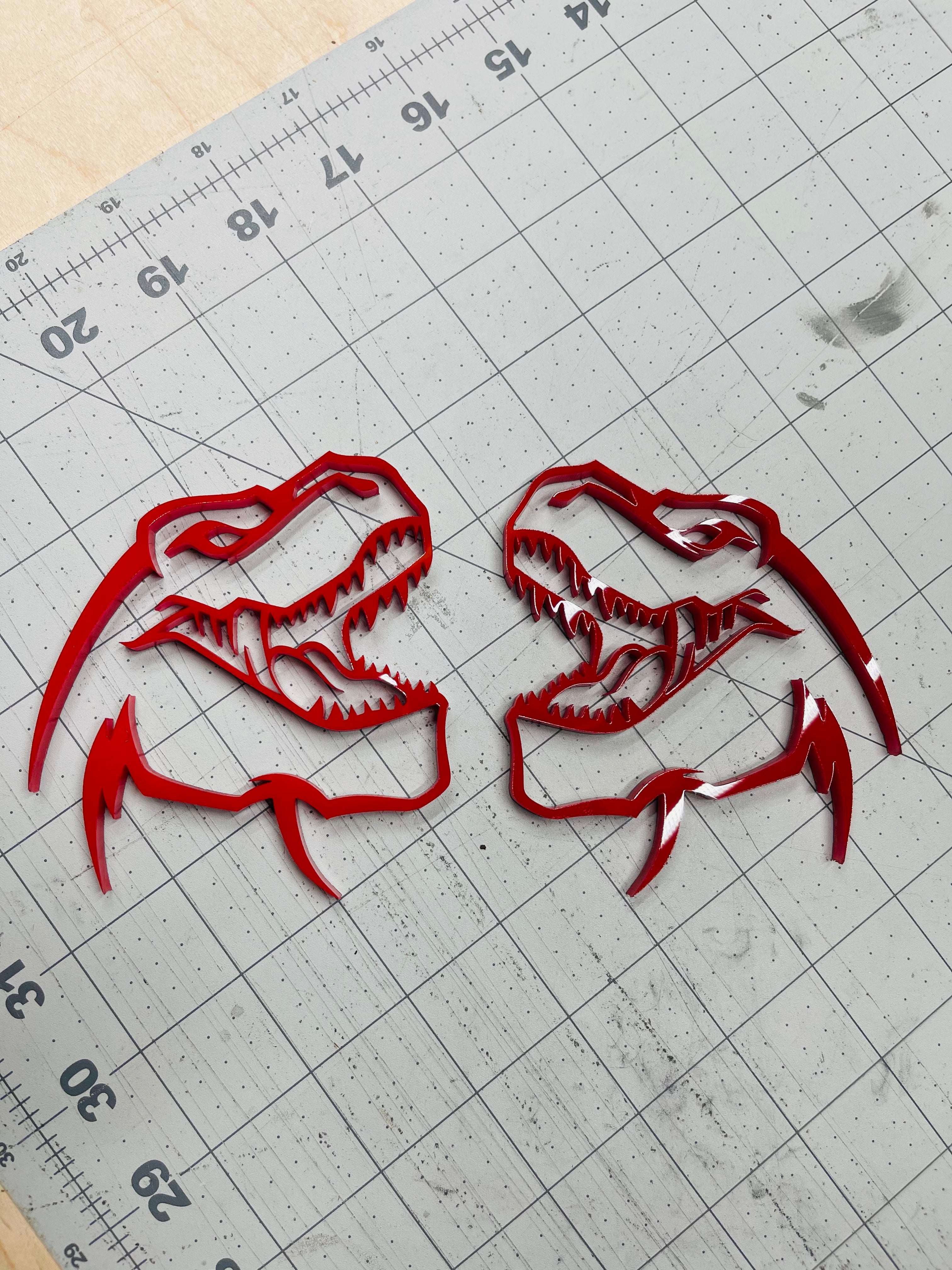 TREX head badge pair