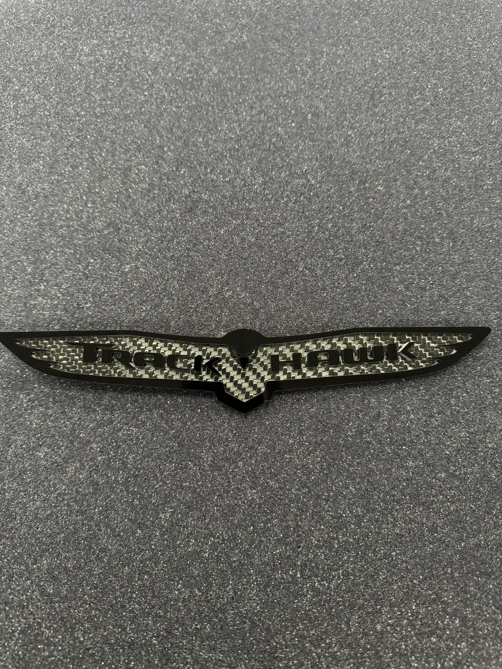 Trackhawk trunk badge