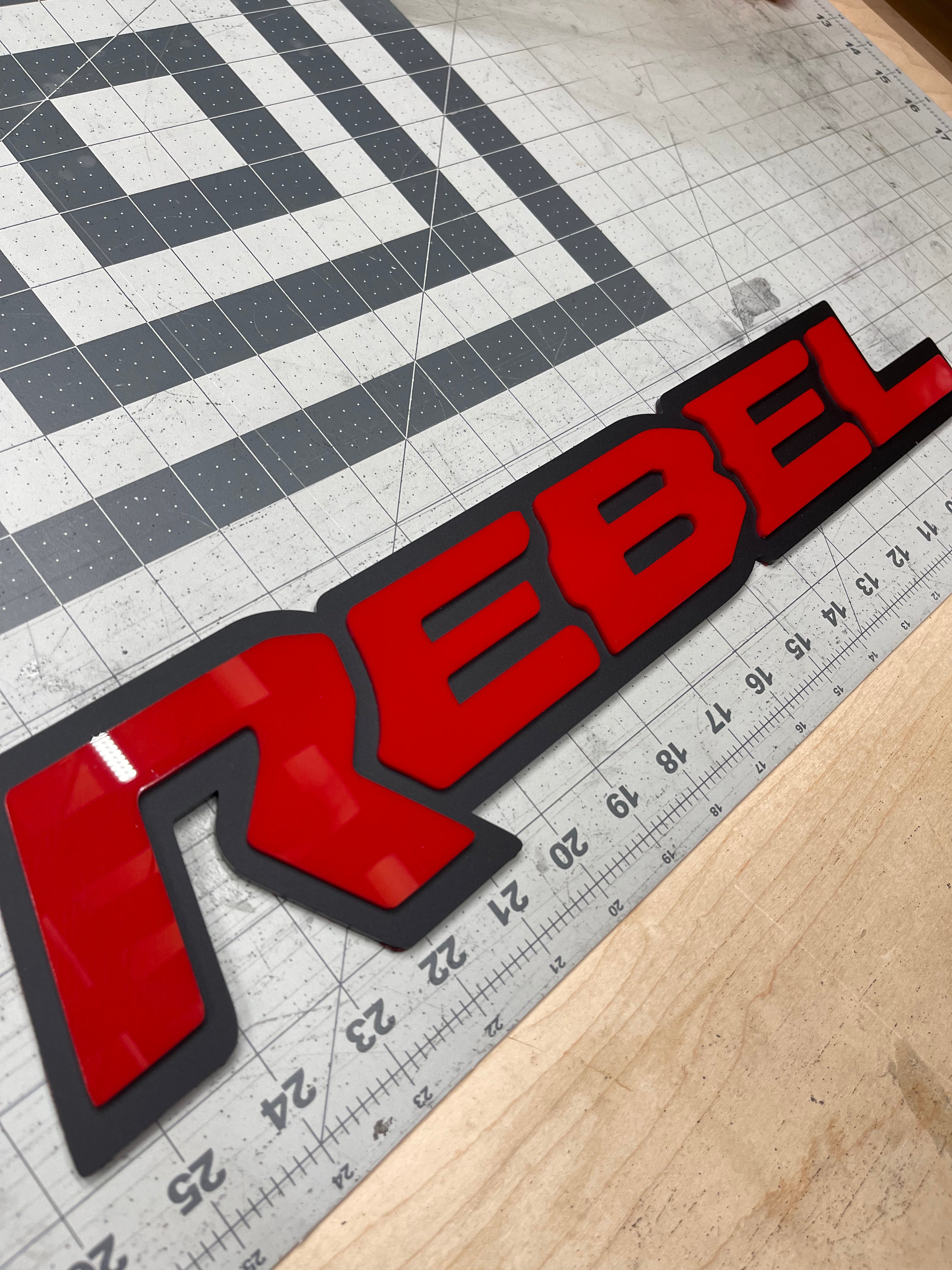 Rebel Tailgate replacement badge