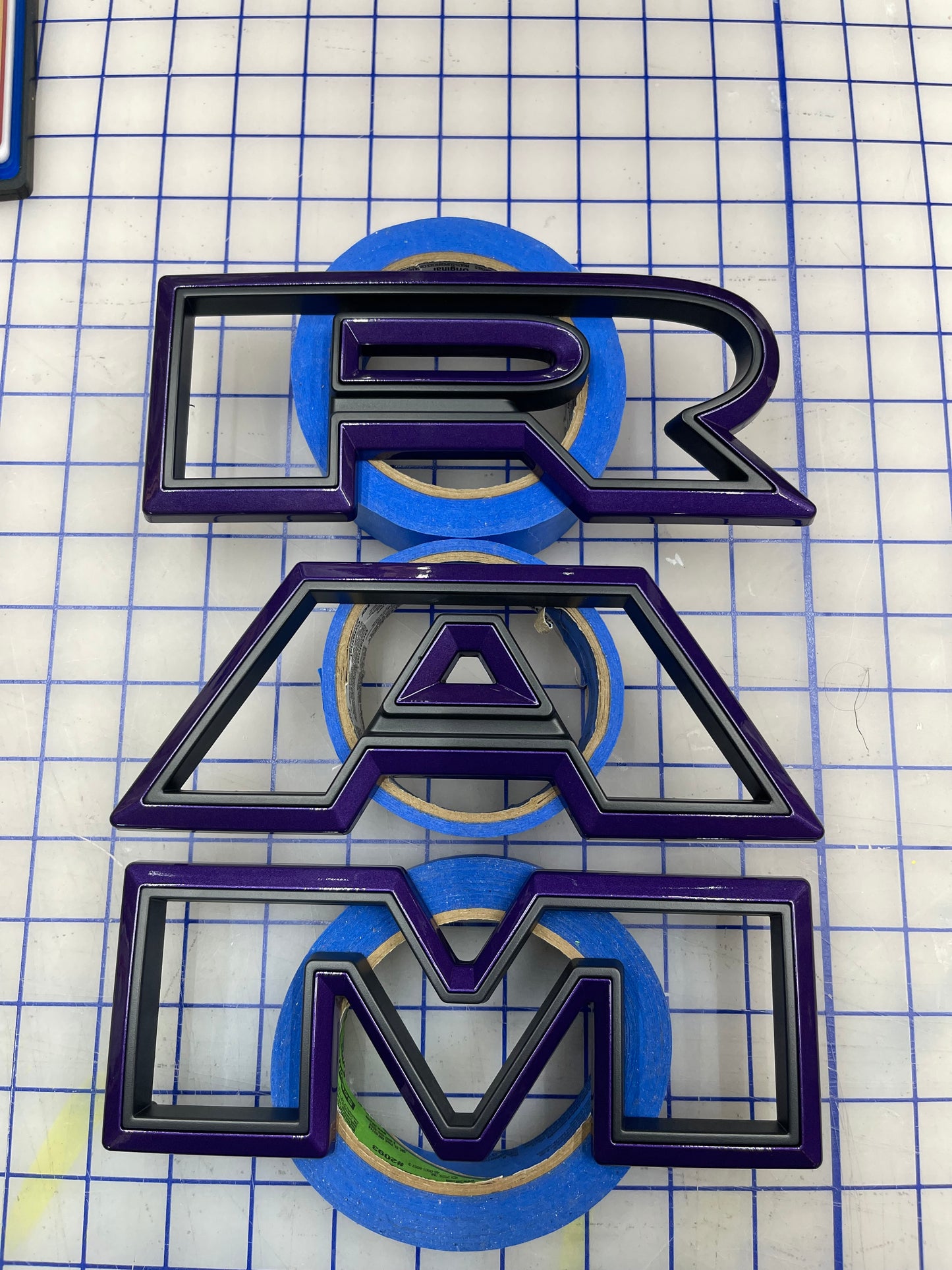 RAM Grille letter replacement badge set