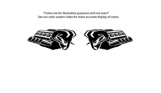 RAM's "symbol of protest" V8 badge pair