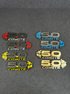 Coyote 5.0L fender badge pair