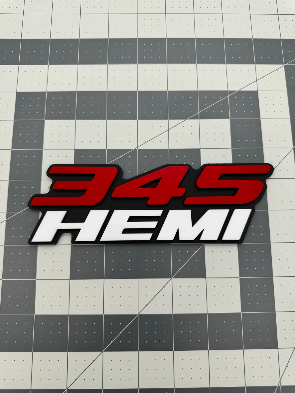345 Hemi badge