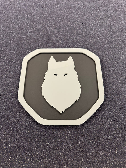 Wolf Shield tailgate badge