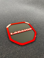 Laramie Shield tailgate badge