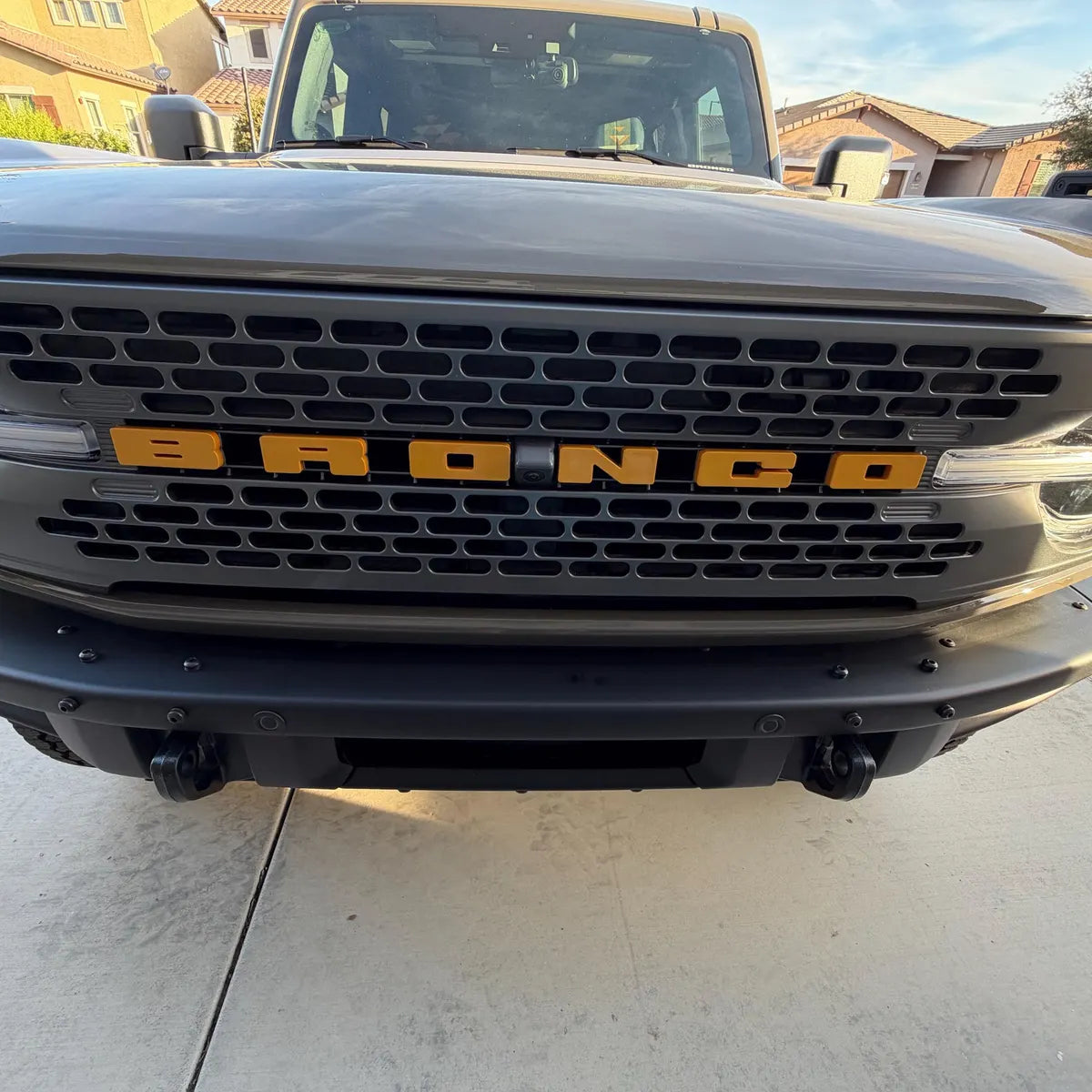 Bronco grille letter covers