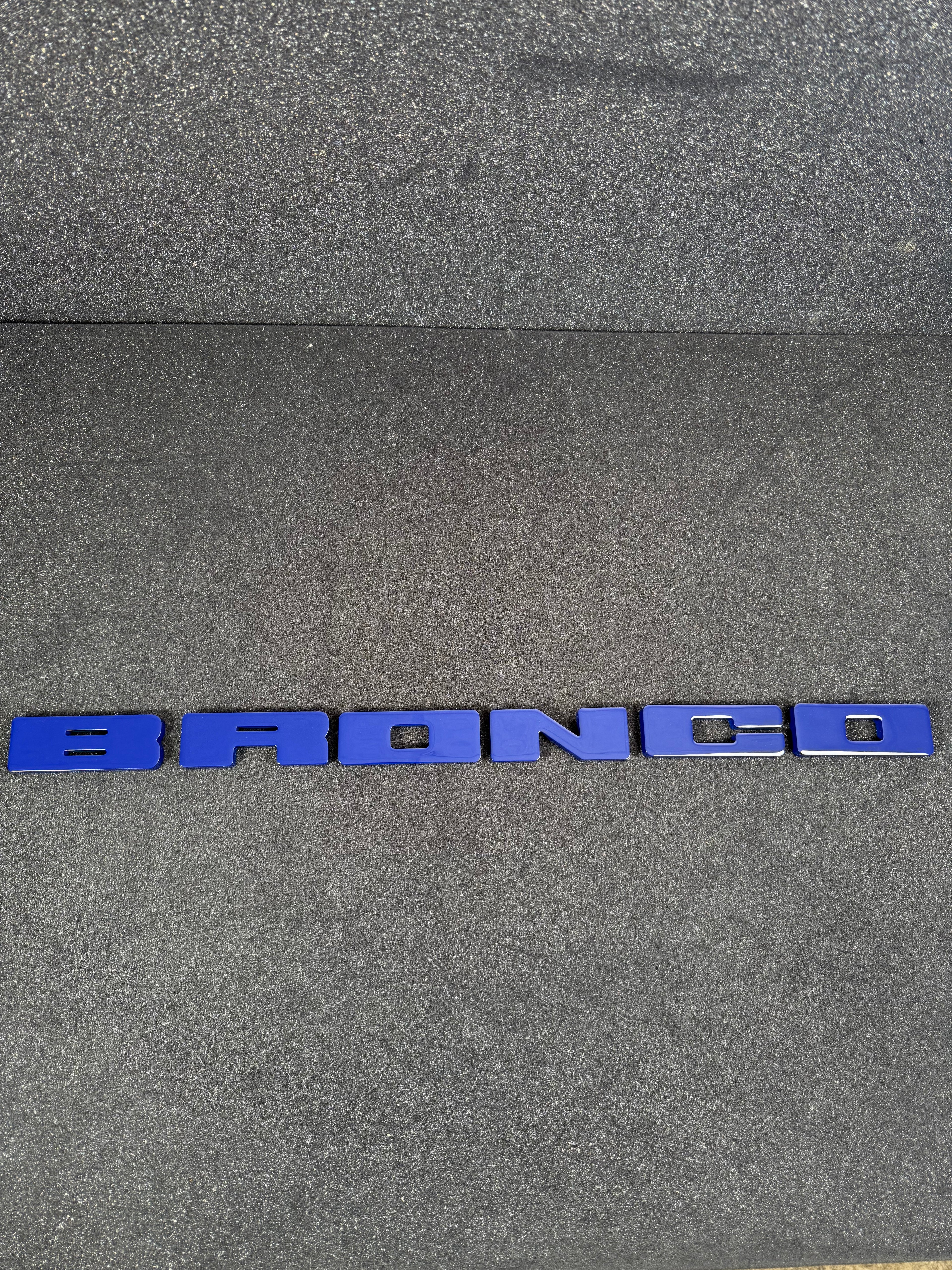 Bronco grille letter covers