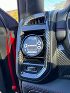 2019+ RAM 1500/ TRX / RHO carbon fiber dash air vent bezels covers