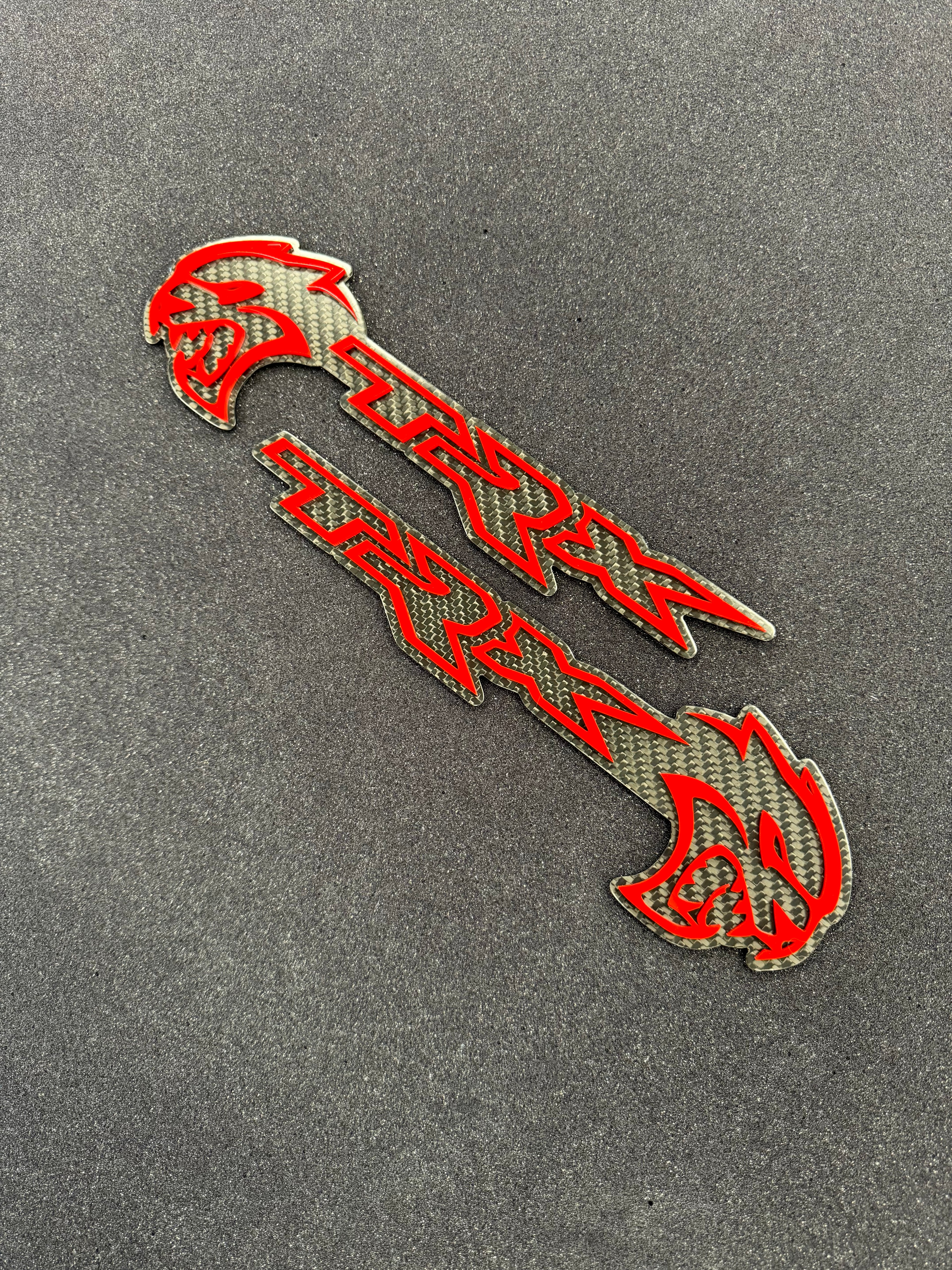 Hellcat TRX combo badge pair