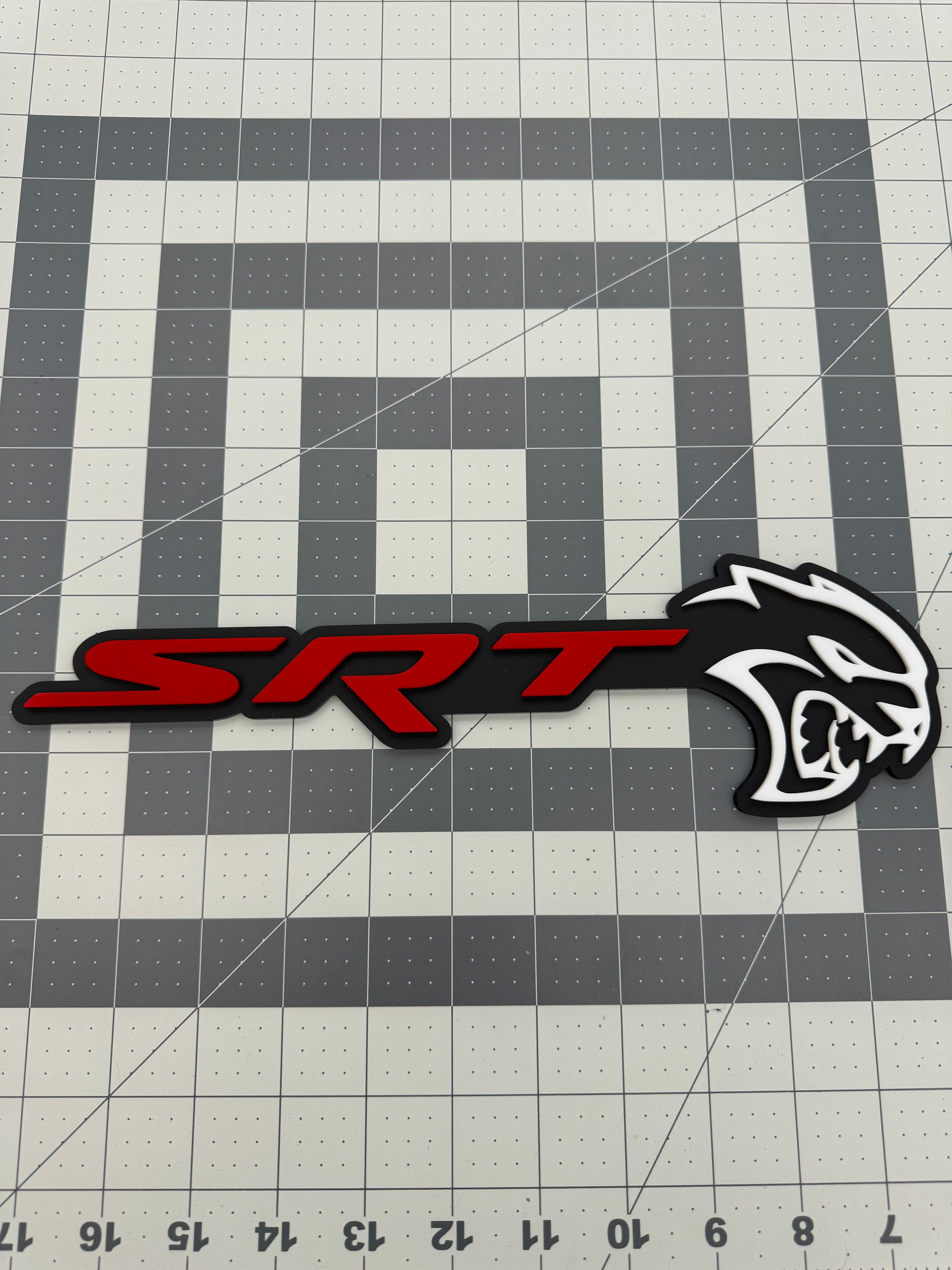Hellcat SRT combo badge single