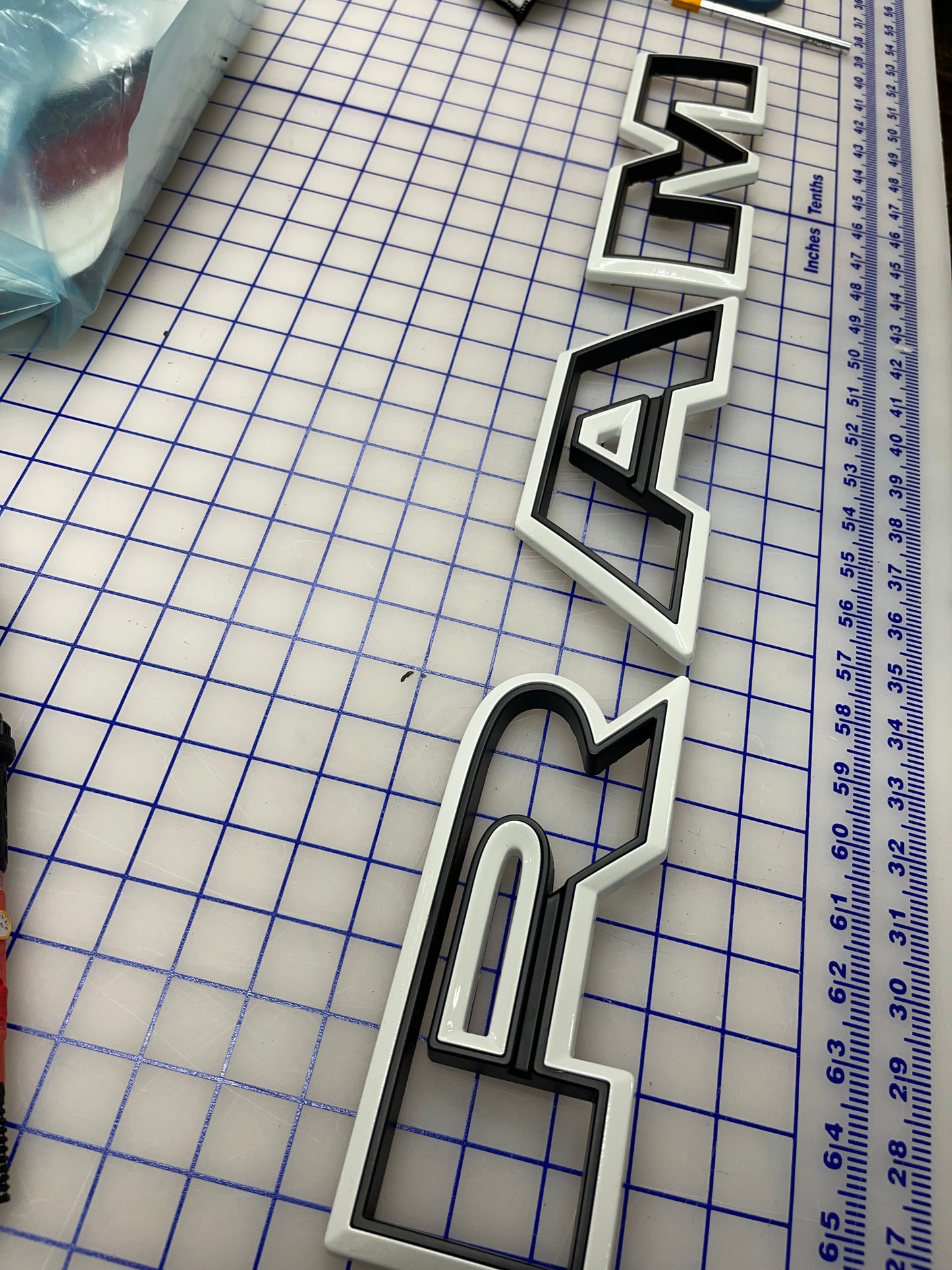 RAM Grille letter replacement badge set