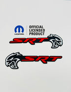 Hellcat SRT combo badge pair