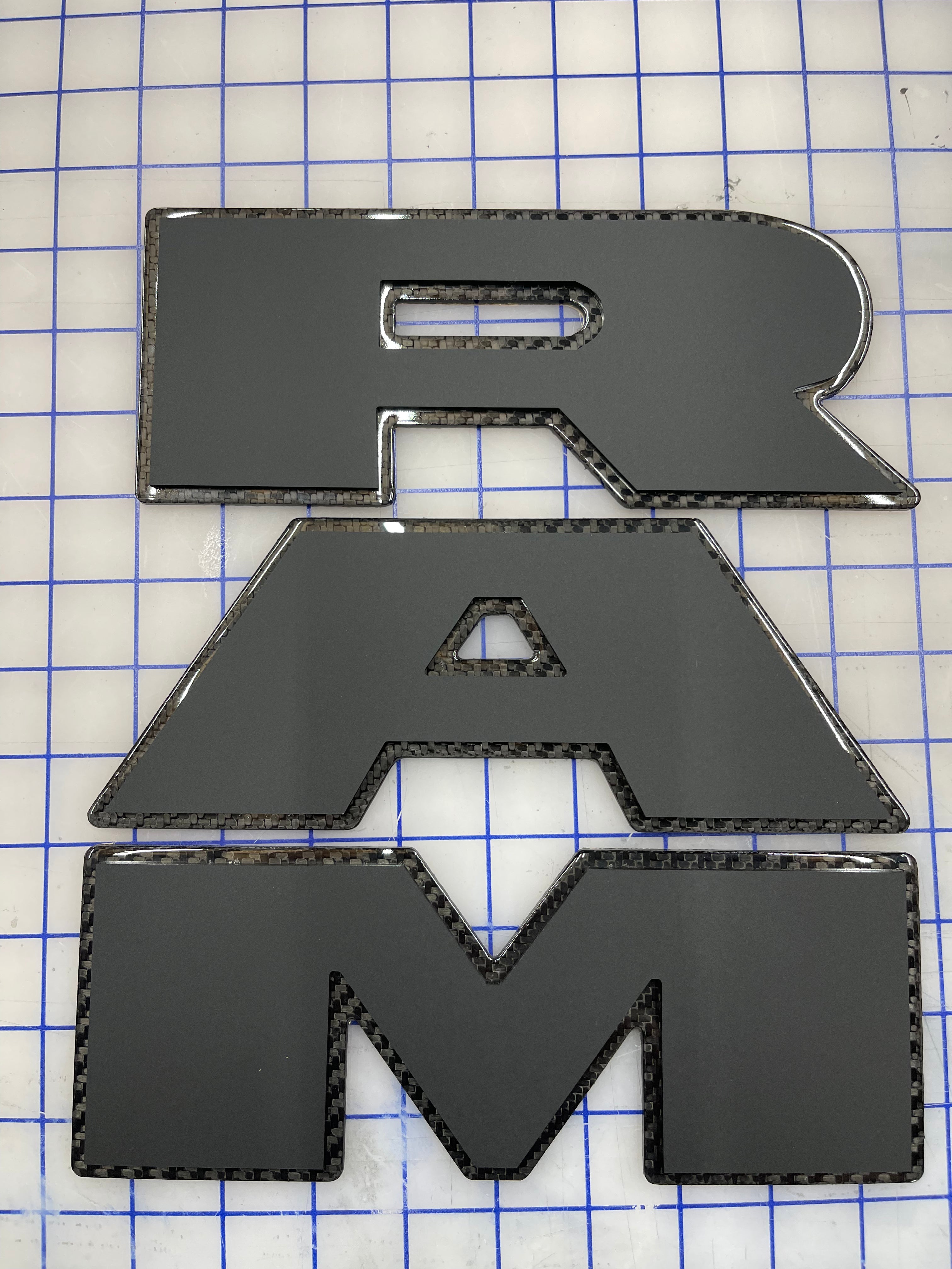 RAM tailgate letters