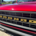 Bronco grille letter covers