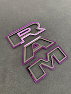 Color matched 3D RAM grille letters