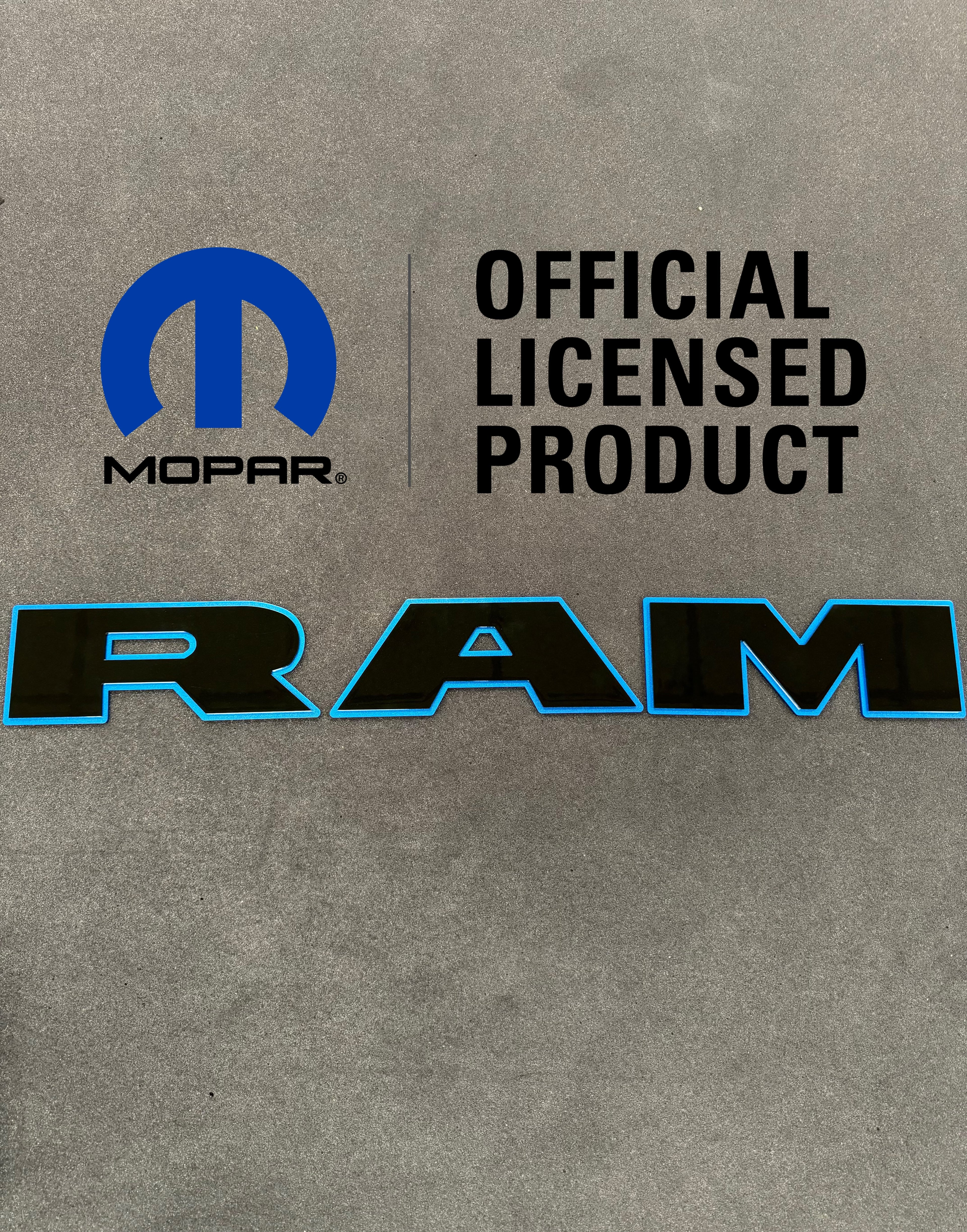 RAM tailgate letters