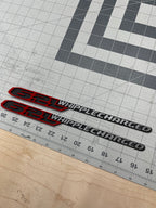 6.2L Whipplecharged hood badge pair