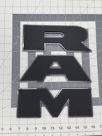 RAM tailgate letters