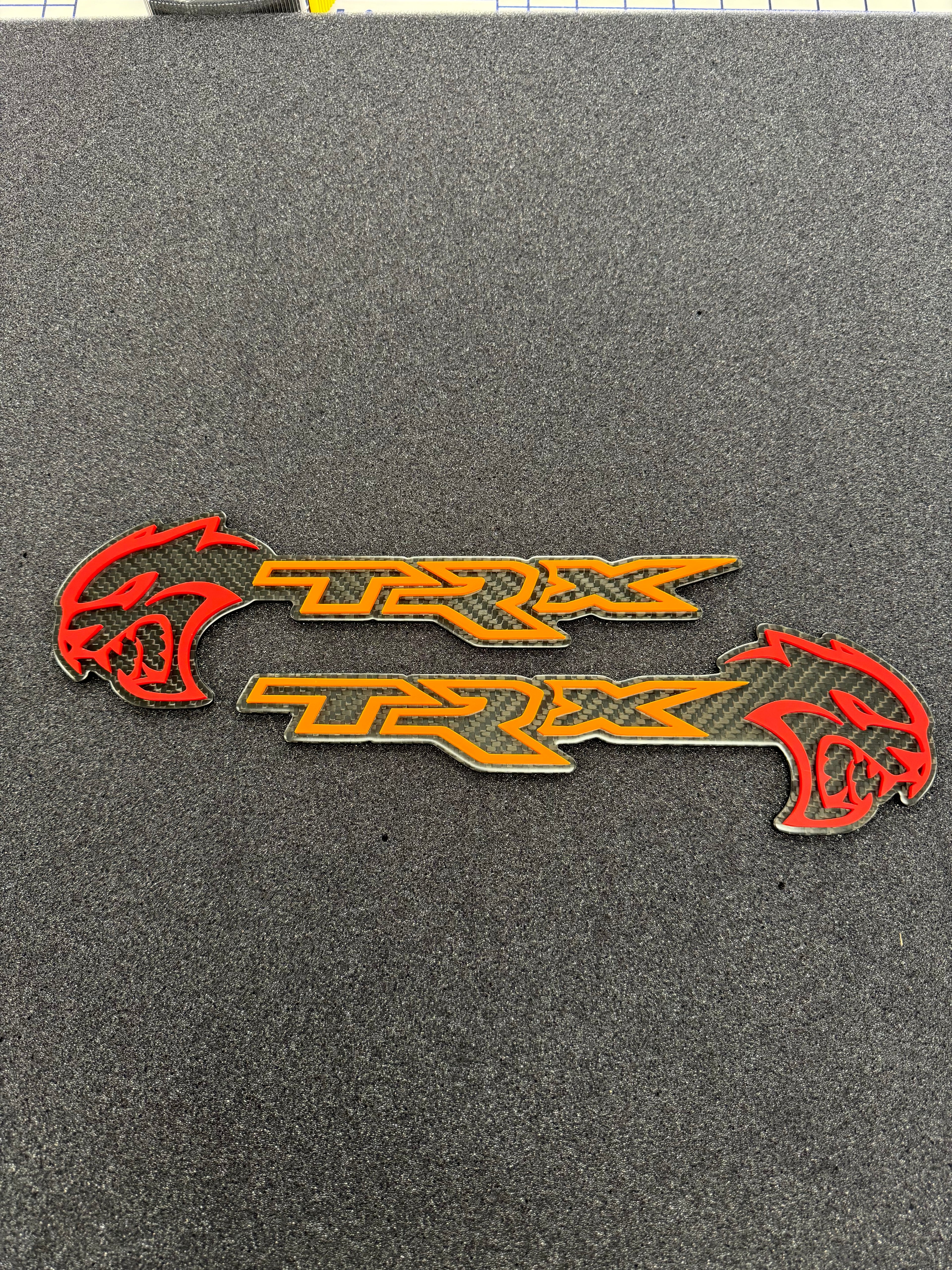Hellcat TRX combo badge pair
